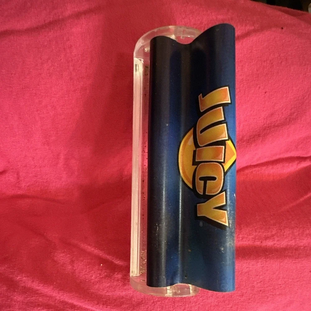 Luczy Manual Tobacco Cigarette Rolling Machine Roller, Clear Plastic, Blue
